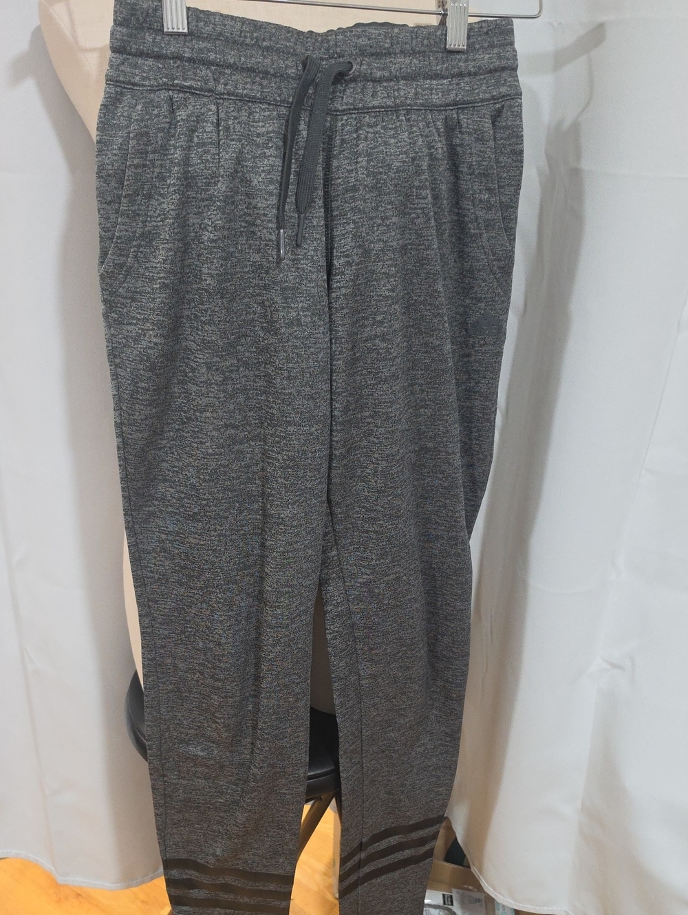 adidas Gray Climawarm Fleece-Lined Joggers
